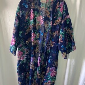 California Sheer Floral Robe